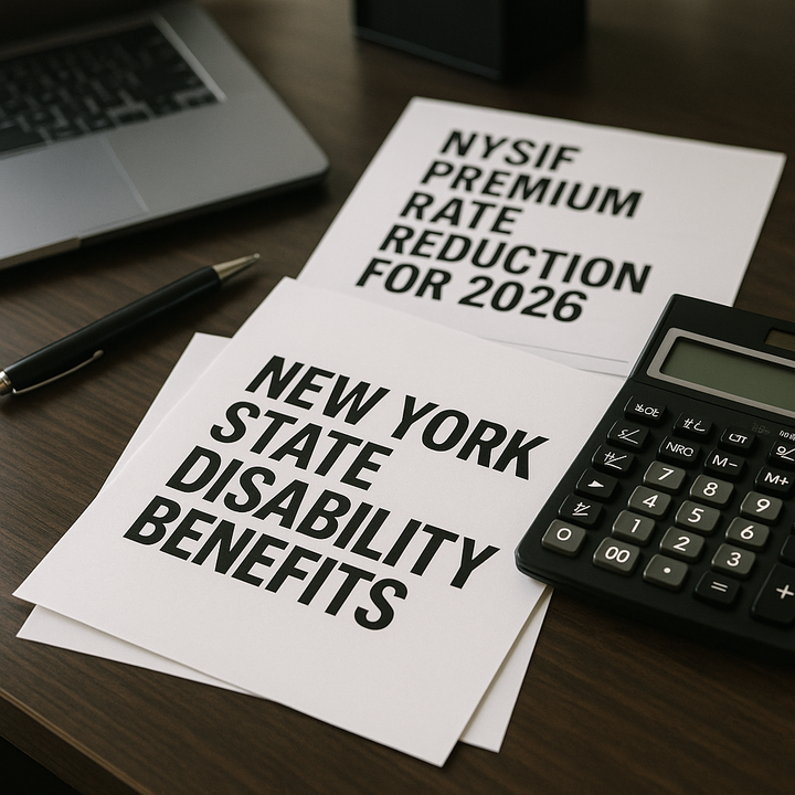 Professional illustration for article: NYSIF Disability Benefits Rate Decreases 28% for 2026